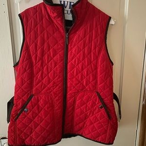 Women's Red (lined) Vest